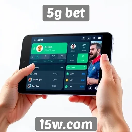 Interface do usuário do 5g bet em foco